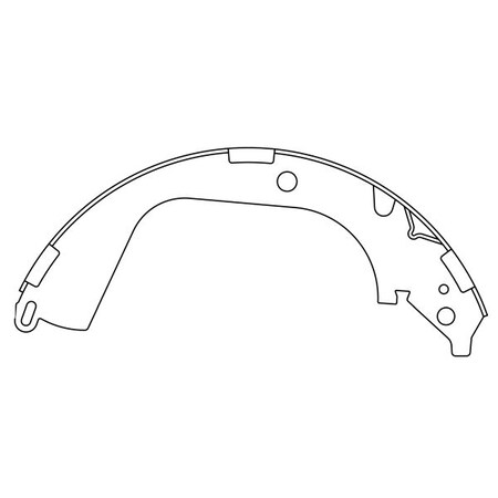 Centric Parts Centric Brake Shoes, 111.09600 111.09600